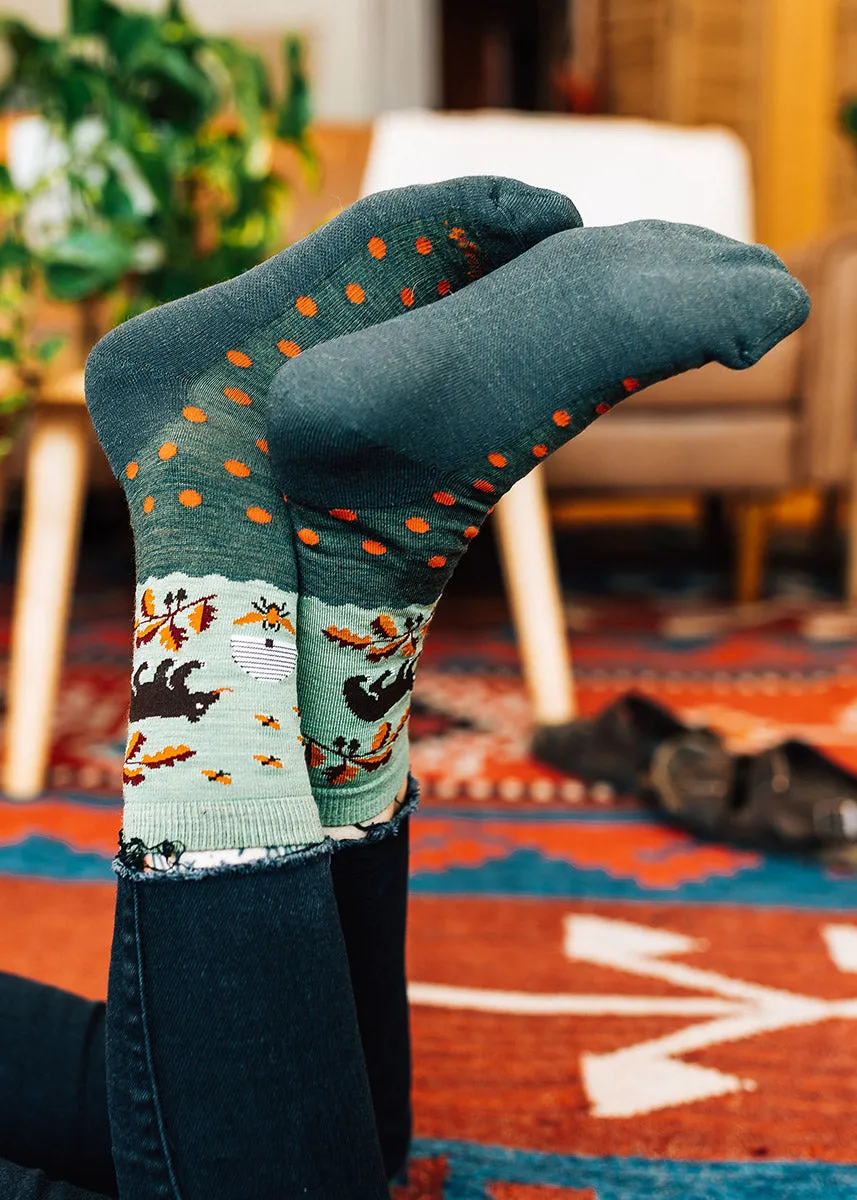 Women's Forest Bear Light Cushion Wool Socks